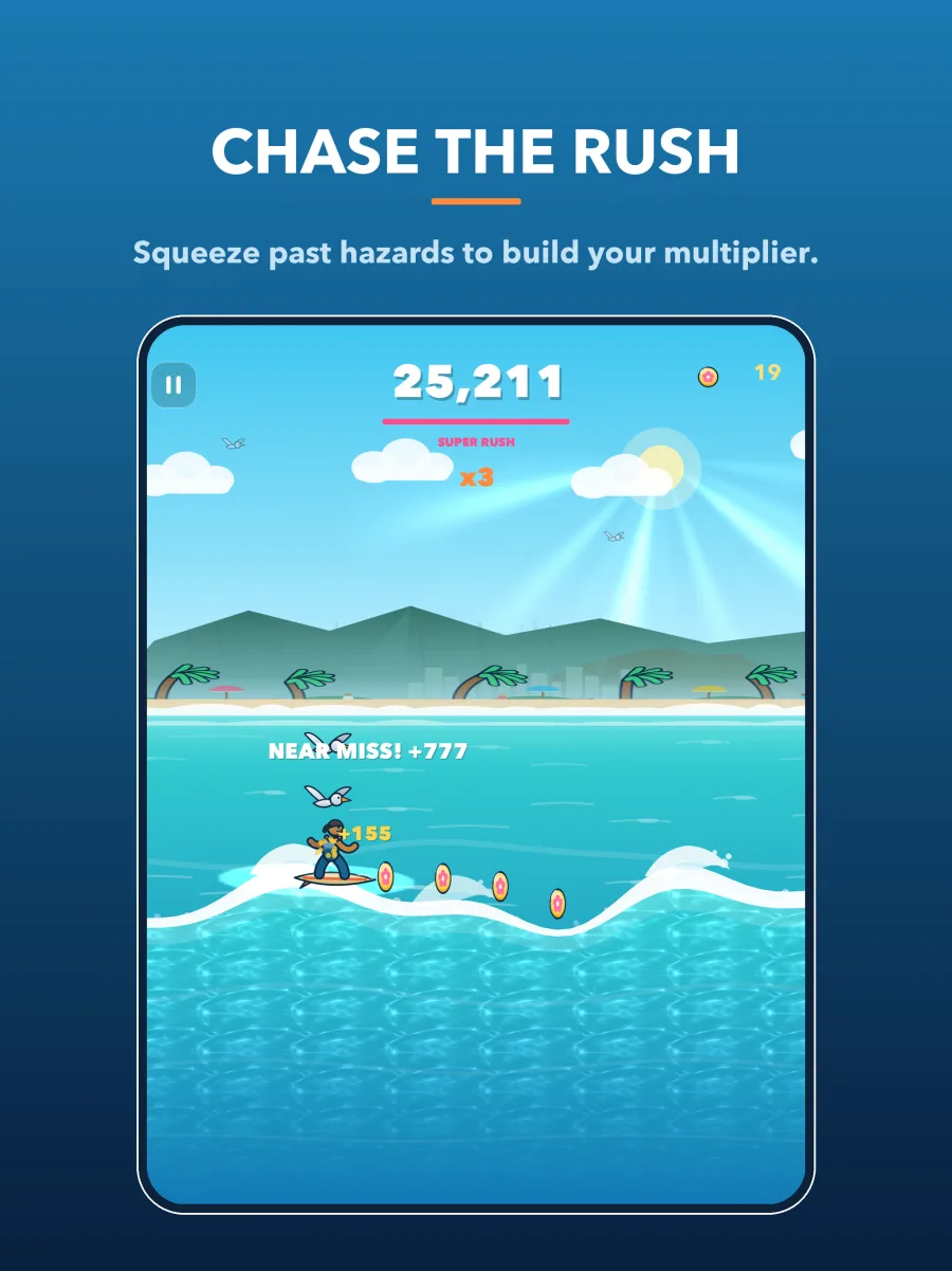 Aloha Rush on iPad: gameplay across the wider screen.